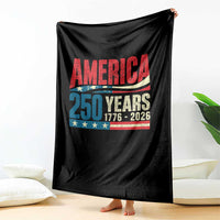 250th Anniversary USA Throw Blanket Retro 250 Years American 1776 2026 US Flag