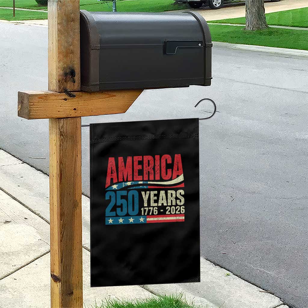 250th Anniversary USA Garden Flag Retro 250 Years American 1776 2026 US Flag