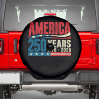 250th Anniversary USA Spare Tire Cover Retro 250 Years American 1776 2026 US Flag