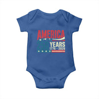 250th Anniversary USA Baby Onesie Retro 250 Years American 1776 2026 US Flag