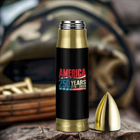 250th Anniversary USA Bullet Tumbler Retro 250 Years American 1776 2026 US Flag
