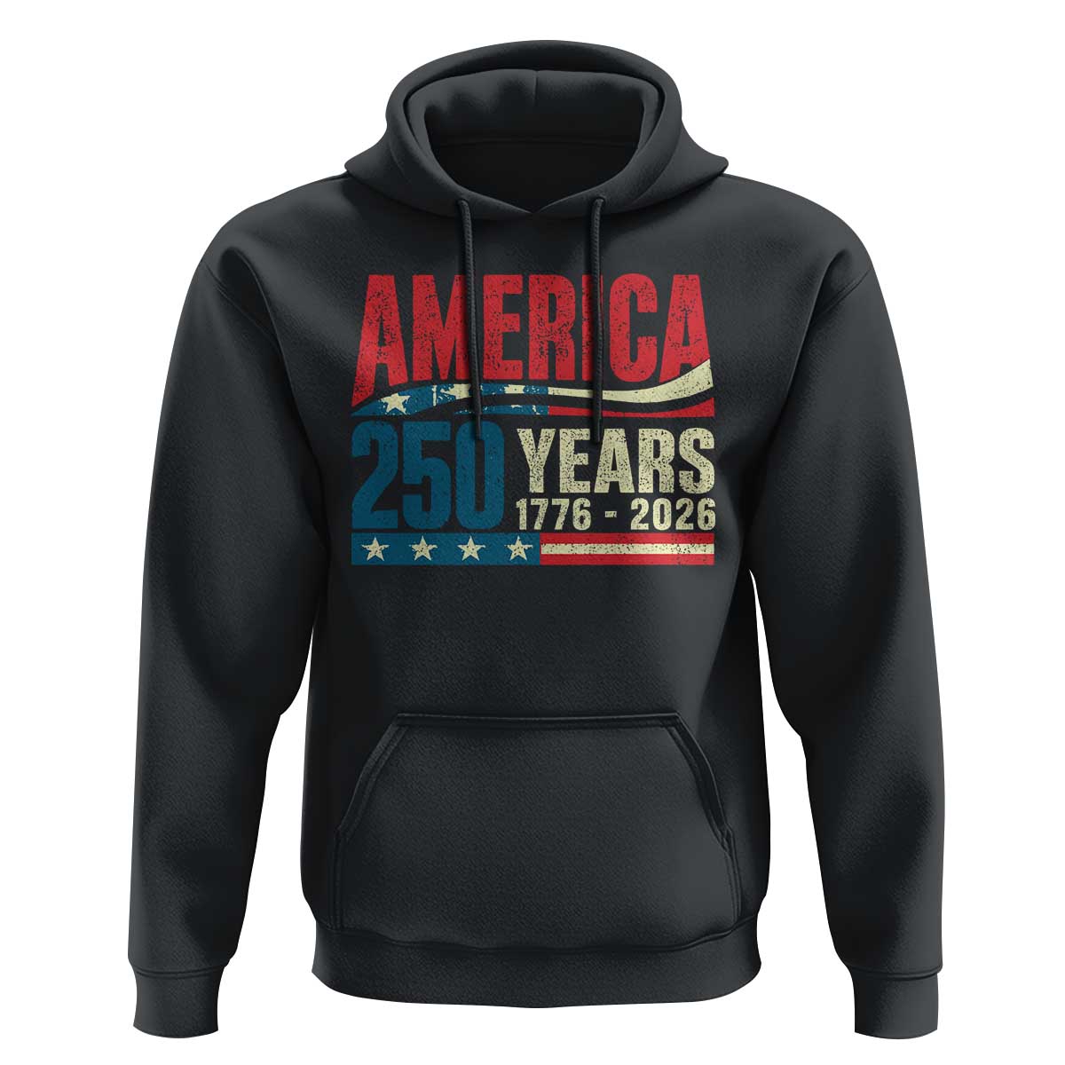 250th Anniversary USA Hoodie Retro 250 Years American 1776 2026 US Flag
