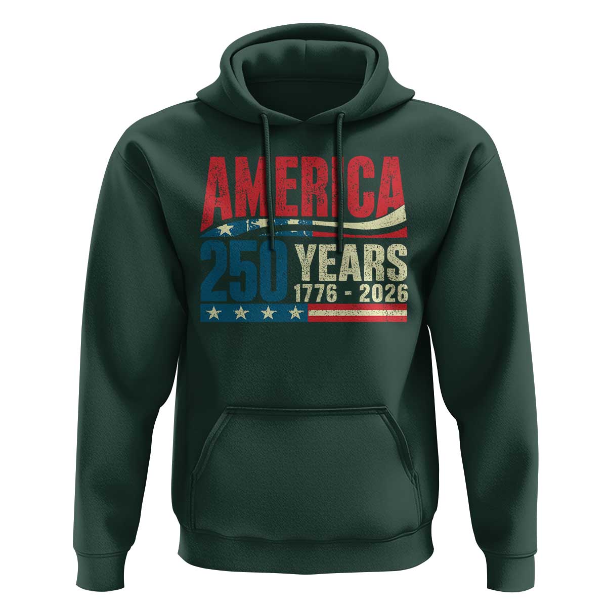 250th Anniversary USA Hoodie Retro 250 Years American 1776 2026 US Flag