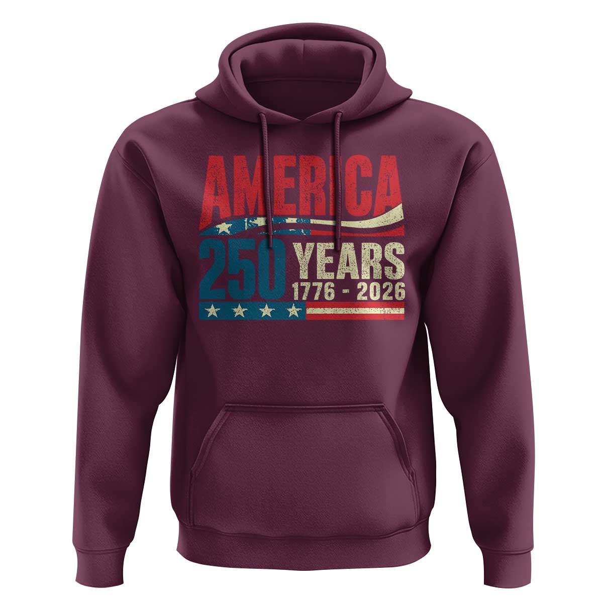 250th Anniversary USA Hoodie Retro 250 Years American 1776 2026 US Flag