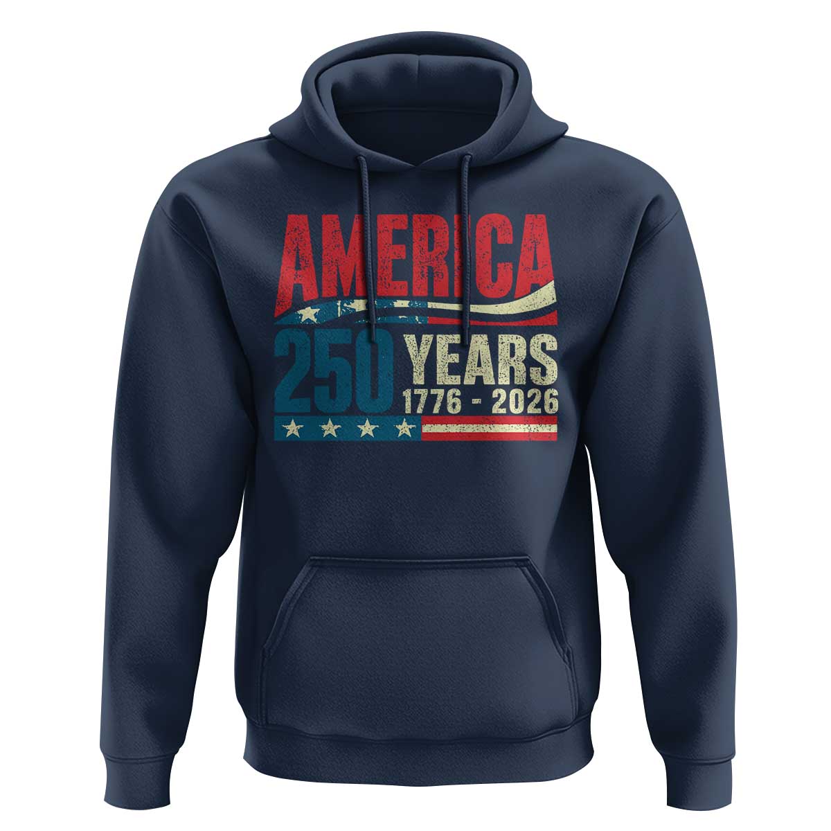 250th Anniversary USA Hoodie Retro 250 Years American 1776 2026 US Flag