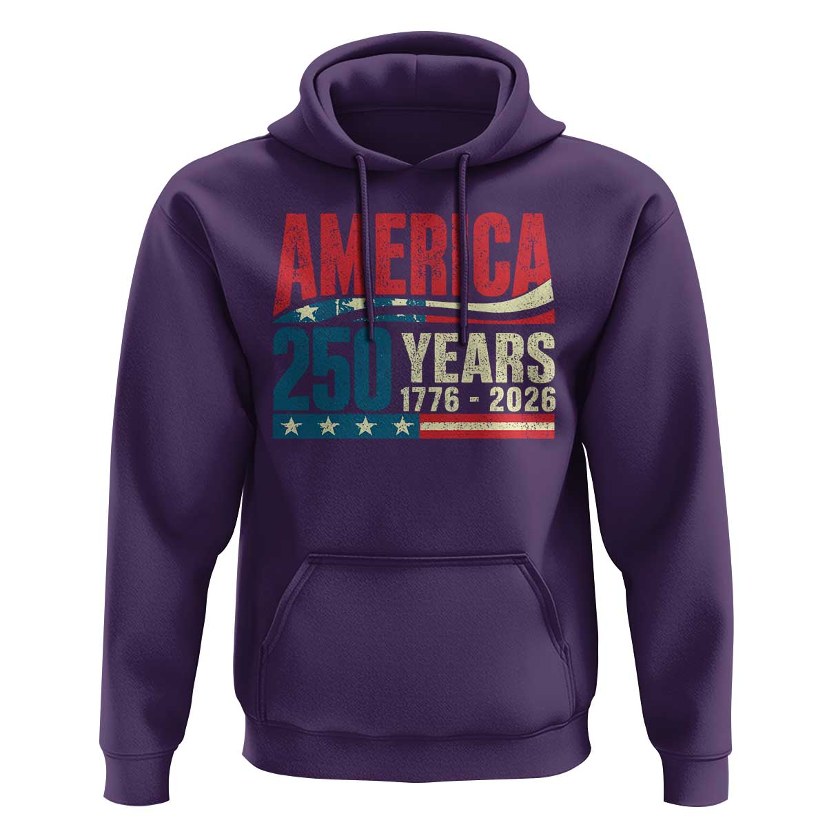 250th Anniversary USA Hoodie Retro 250 Years American 1776 2026 US Flag