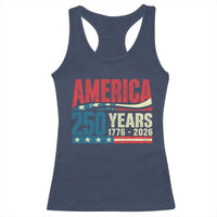 250th Anniversary USA Racerback Tank Top Retro 250 Years American 1776 2026 US Flag
