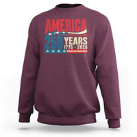 250th Anniversary USA Sweatshirt Retro 250 Years American 1776 2026 US Flag