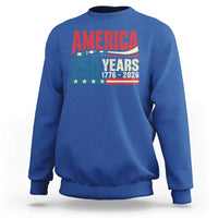 250th Anniversary USA Sweatshirt Retro 250 Years American 1776 2026 US Flag