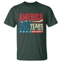 250th Anniversary USA T Shirt Retro 250 Years American 1776 2026 US Flag