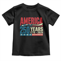 250th Anniversary USA Toddler T Shirt Retro 250 Years American 1776 2026 US Flag