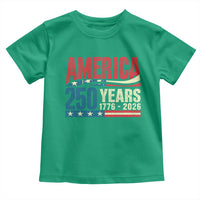 250th Anniversary USA Toddler T Shirt Retro 250 Years American 1776 2026 US Flag