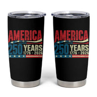 250th Anniversary USA Tumbler Cup Retro 250 Years American 1776 2026 US Flag