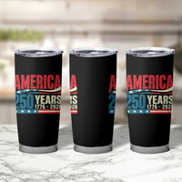 250th Anniversary USA Tumbler Cup Retro 250 Years American 1776 2026 US Flag
