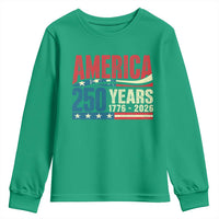 250th Anniversary USA Youth Sweatshirt Retro 250 Years American 1776 2026 US Flag