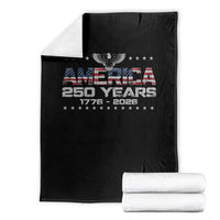250th Anniversary USA Throw Blanket Vintage Eagle 250 Years American 1776 2026 US Flag