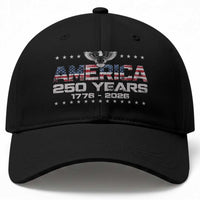 250th Anniversary USA Baseball Cap Vintage Eagle 250 Years American 1776 2026 US Flag