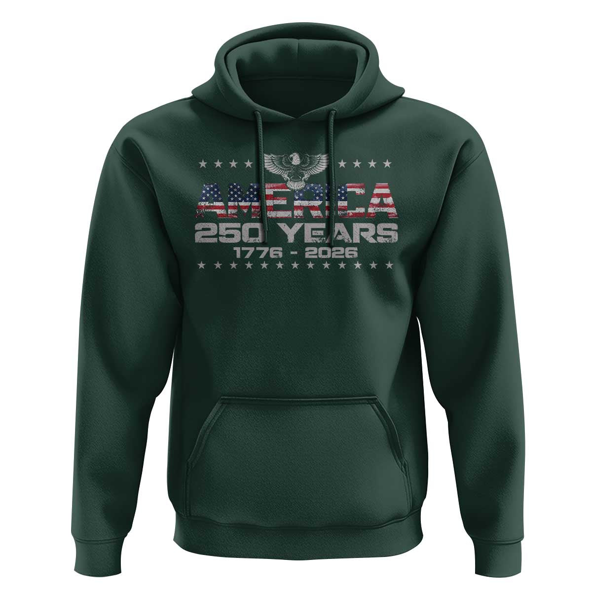250th Anniversary USA Hoodie Vintage Eagle 250 Years American 1776 2026 US Flag