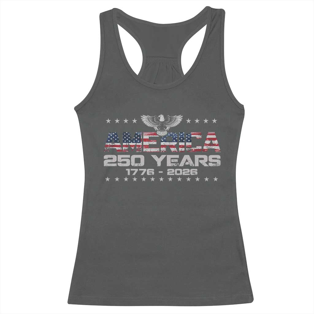 250th Anniversary USA Racerback Tank Top Vintage Eagle 250 Years American 1776 2026 US Flag