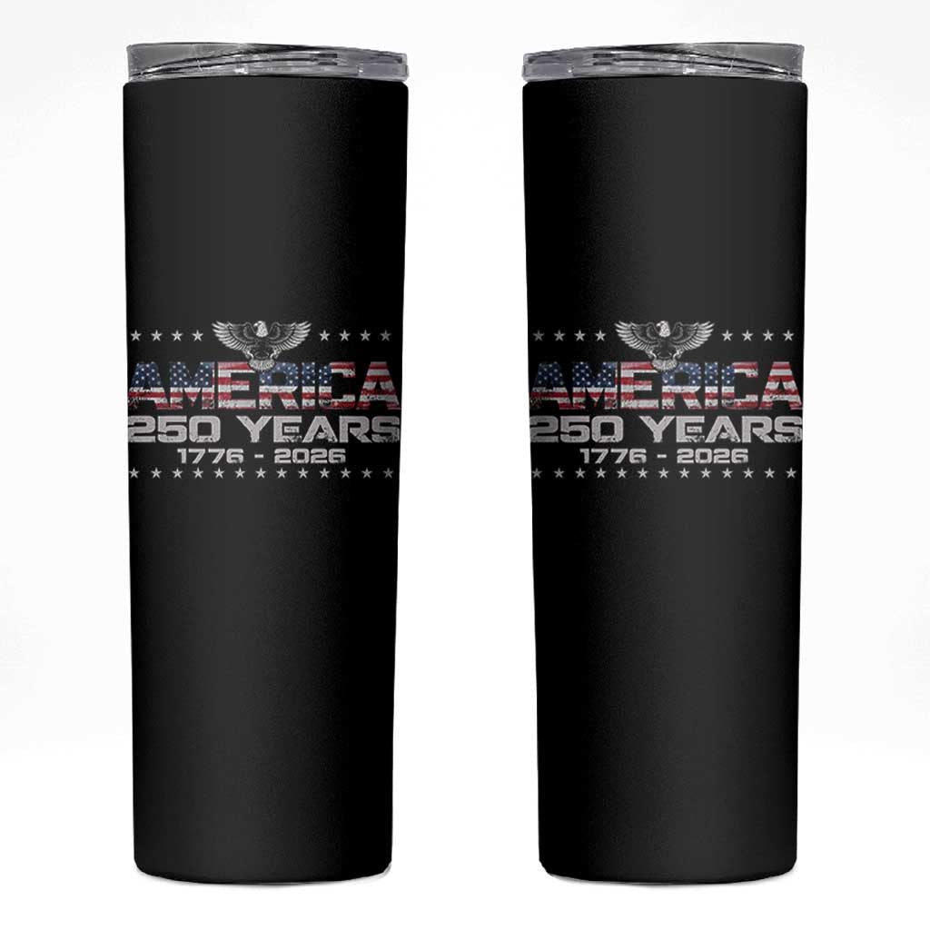 250th Anniversary USA Skinny Tumbler Vintage Eagle 250 Years American 1776 2026 US Flag