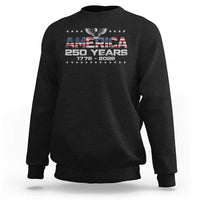 250th Anniversary USA Sweatshirt Vintage Eagle 250 Years American 1776 2026 US Flag