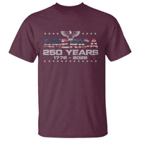 250th Anniversary USA T Shirt Vintage Eagle 250 Years American 1776 2026 US Flag