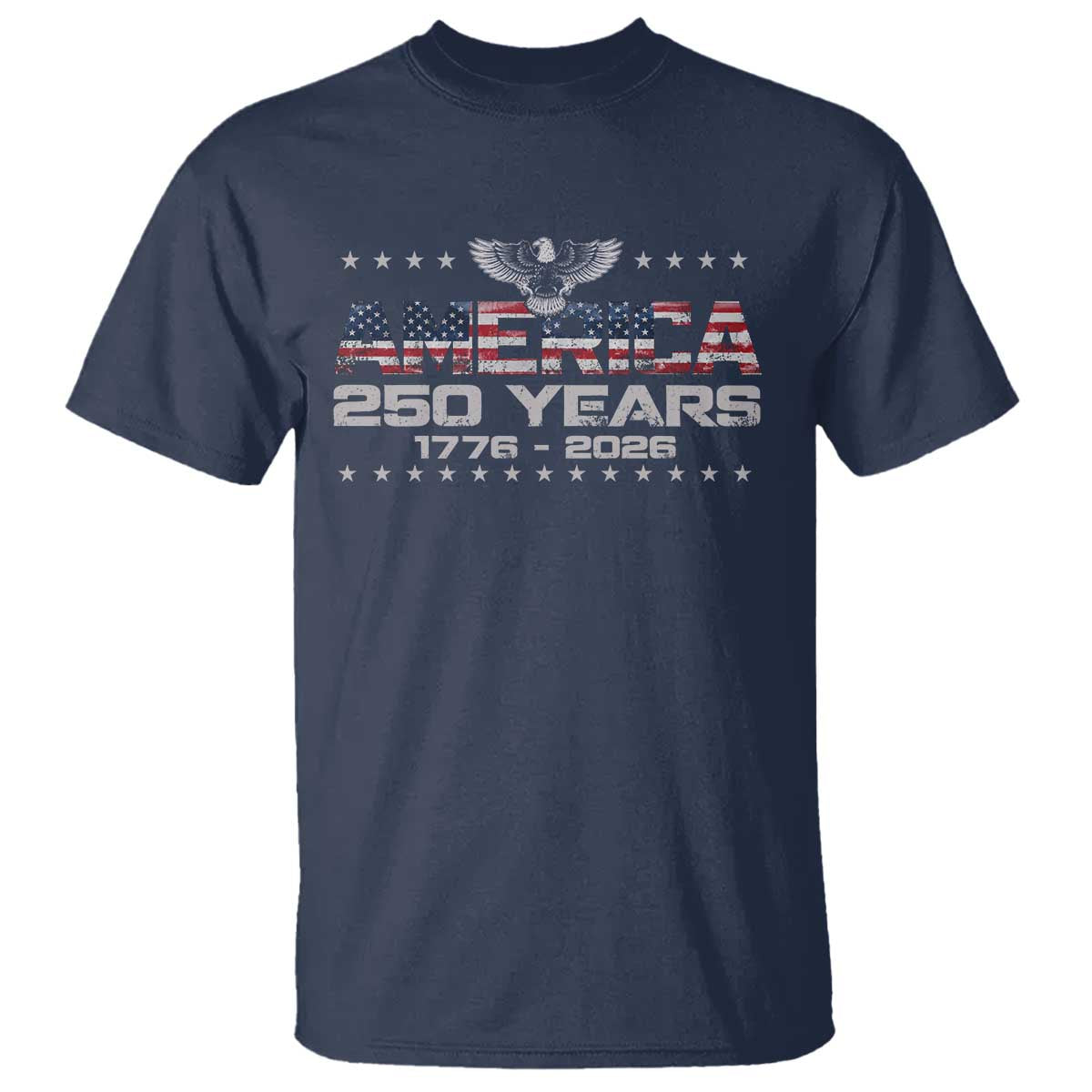 250th Anniversary USA T Shirt Vintage Eagle 250 Years American 1776 2026 US Flag