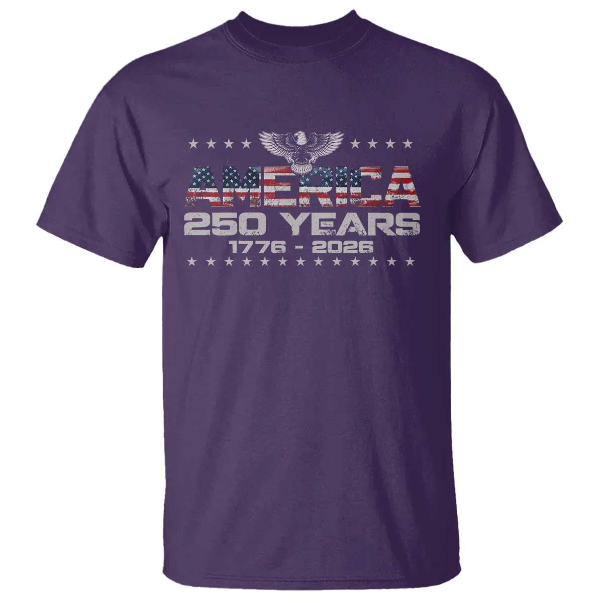 250th Anniversary USA T Shirt Vintage Eagle 250 Years American 1776 2026 US Flag
