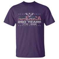 250th Anniversary USA T Shirt Vintage Eagle 250 Years American 1776 2026 US Flag