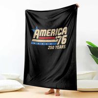250th Anniversary USA Throw Blanket America Retro 250 Years 1776 2026