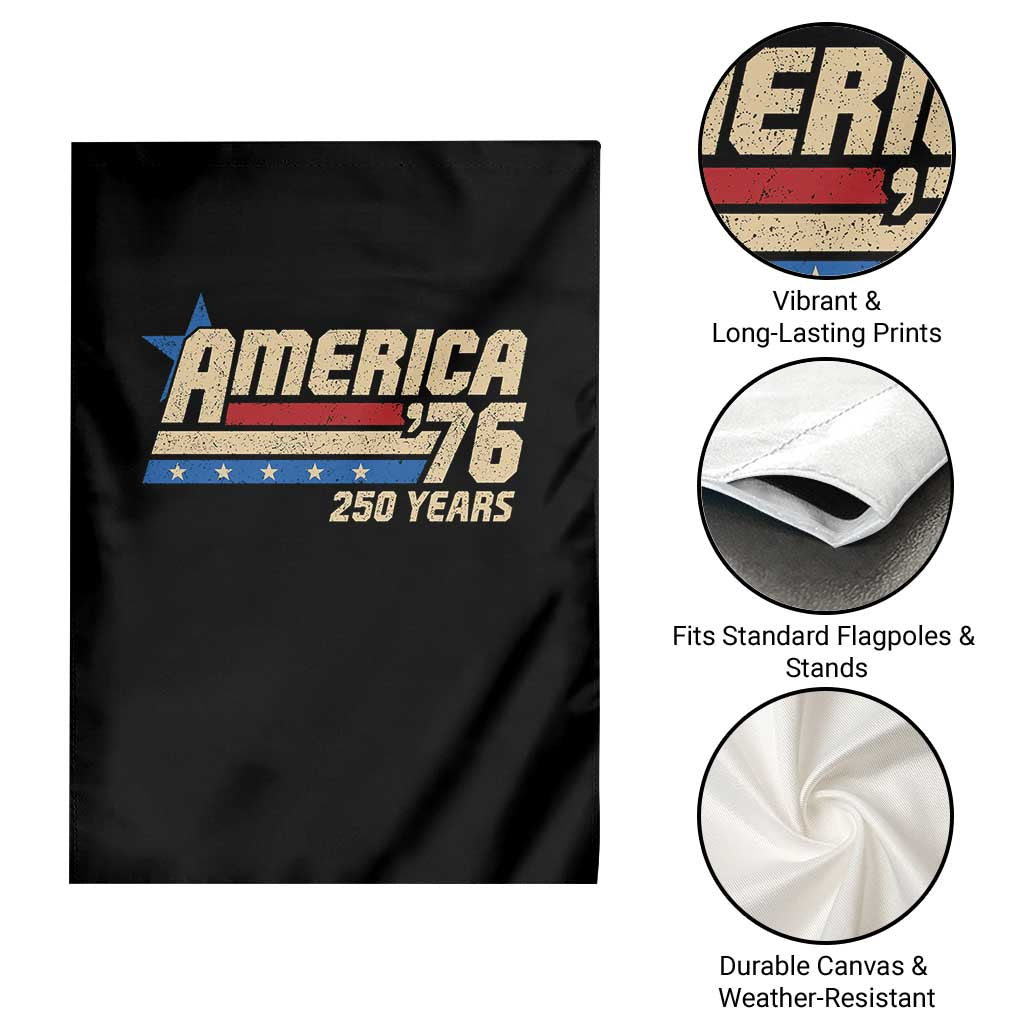250th Anniversary USA Garden Flag America Retro 250 Years 1776 2026