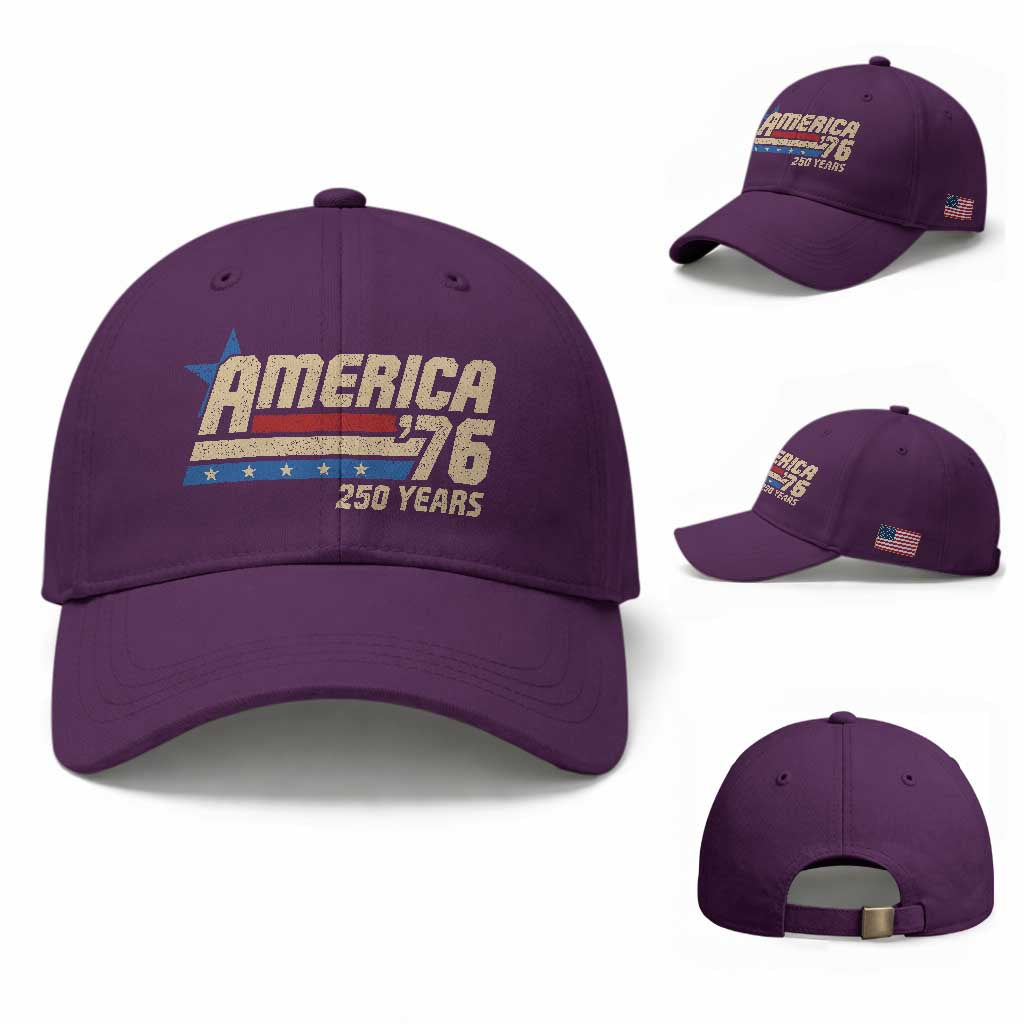 250th Anniversary USA Baseball Cap America Retro 250 Years 1776 2026