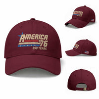 250th Anniversary USA Baseball Cap America Retro 250 Years 1776 2026