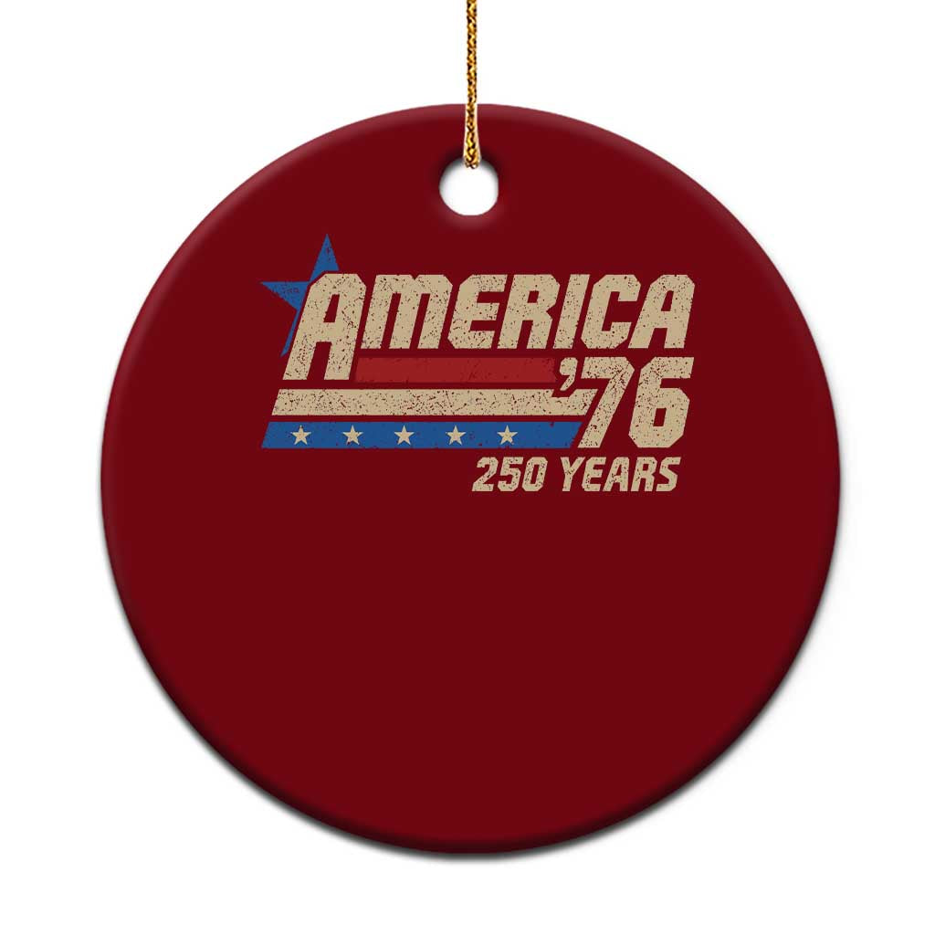 250th Anniversary USA Ceramic Ornament America Retro 250 Years 1776 2026