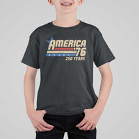 250th Anniversary USA T Shirt For Kid America Retro 250 Years 1776 2026