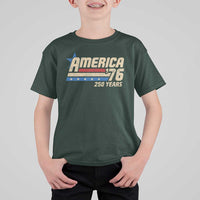 250th Anniversary USA T Shirt For Kid America Retro 250 Years 1776 2026