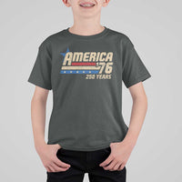 250th Anniversary USA T Shirt For Kid America Retro 250 Years 1776 2026