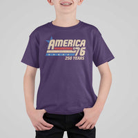 250th Anniversary USA T Shirt For Kid America Retro 250 Years 1776 2026