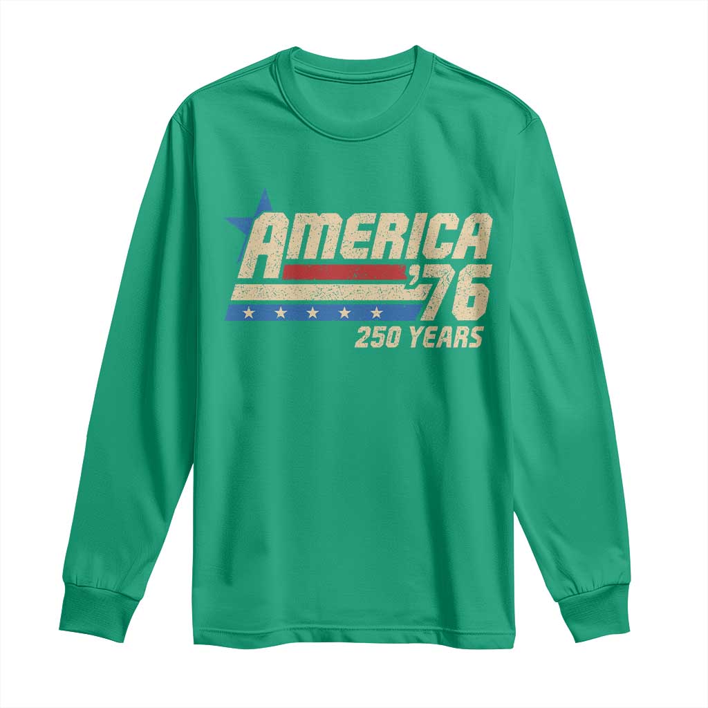 250th Anniversary USA Long Sleeve Shirt America Retro 250 Years 1776 2026