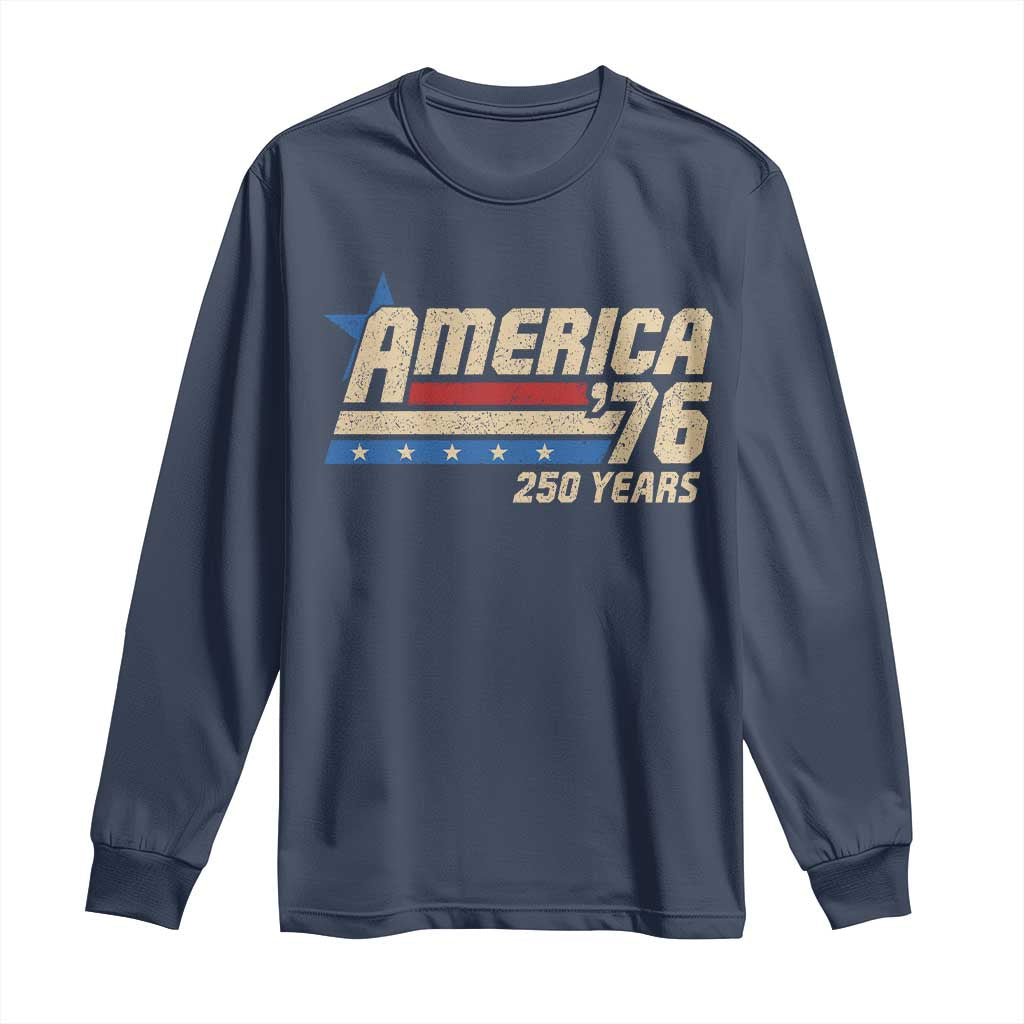 250th Anniversary USA Long Sleeve Shirt America Retro 250 Years 1776 2026