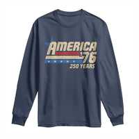 250th Anniversary USA Long Sleeve Shirt America Retro 250 Years 1776 2026