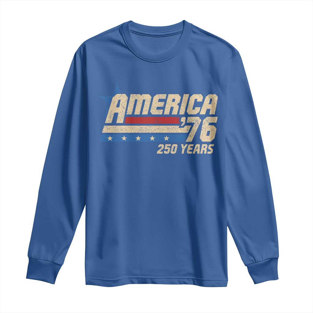 250th Anniversary USA Long Sleeve Shirt America Retro 250 Years 1776 2026