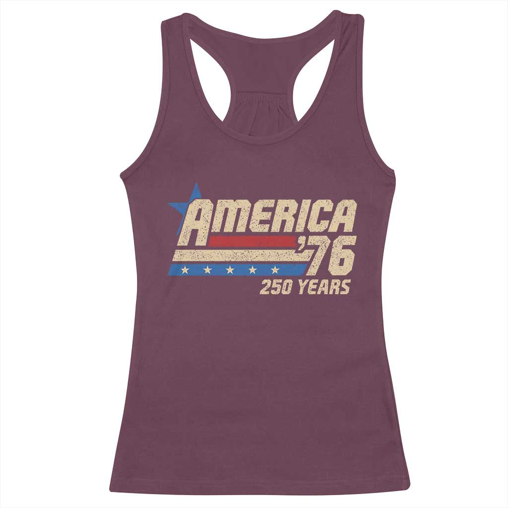 250th Anniversary USA Racerback Tank Top America Retro 250 Years 1776 2026