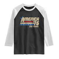 250th Anniversary USA Raglan Shirt America Retro 250 Years 1776 2026