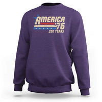250th Anniversary USA Sweatshirt America Retro 250 Years 1776 2026