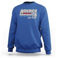 250th Anniversary USA Sweatshirt America Retro 250 Years 1776 2026