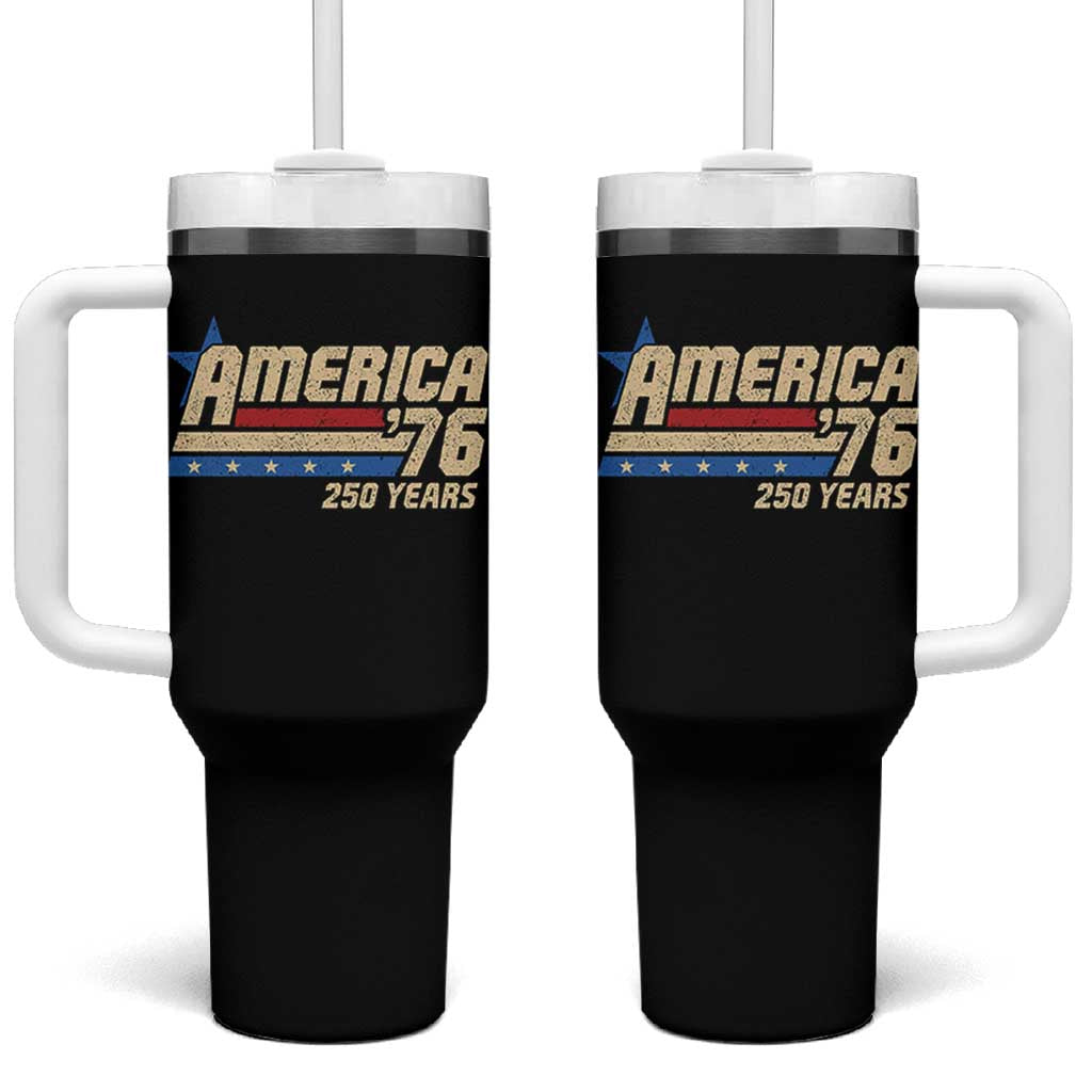 250th Anniversary USA Tumbler With Handle America Retro 250 Years 1776 2026
