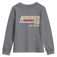 250th Anniversary USA Youth Sweatshirt America Retro 250 Years 1776 2026