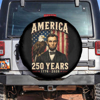 America 250 Years Abraham Lincoln Spare Tire Cover Retro Eagle 250th Anniversary USA Flag 1776 2026