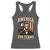 America 250 Years Abraham Lincoln Racerback Tank Top Retro Eagle 250th Anniversary USA Flag 1776 2026
